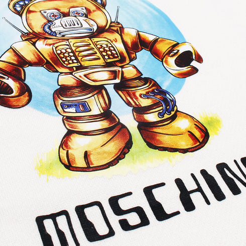 Moschino Robot White Sweatshirt