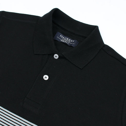Hackett London Premium Black R Polo Shirt