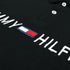 TOMMY BLACK EMBROIDERED POLO SHIRT