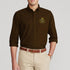 RL N Brown embroidered logo Casual Shirt