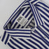 ZR Men Blue & White Stripes Linen Shirt