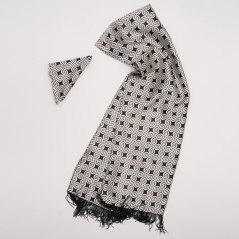 ZR B Silver Mystery Silk Scarf (35)