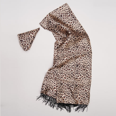 ZR Leopard Print Premium Silk Scarf (25)