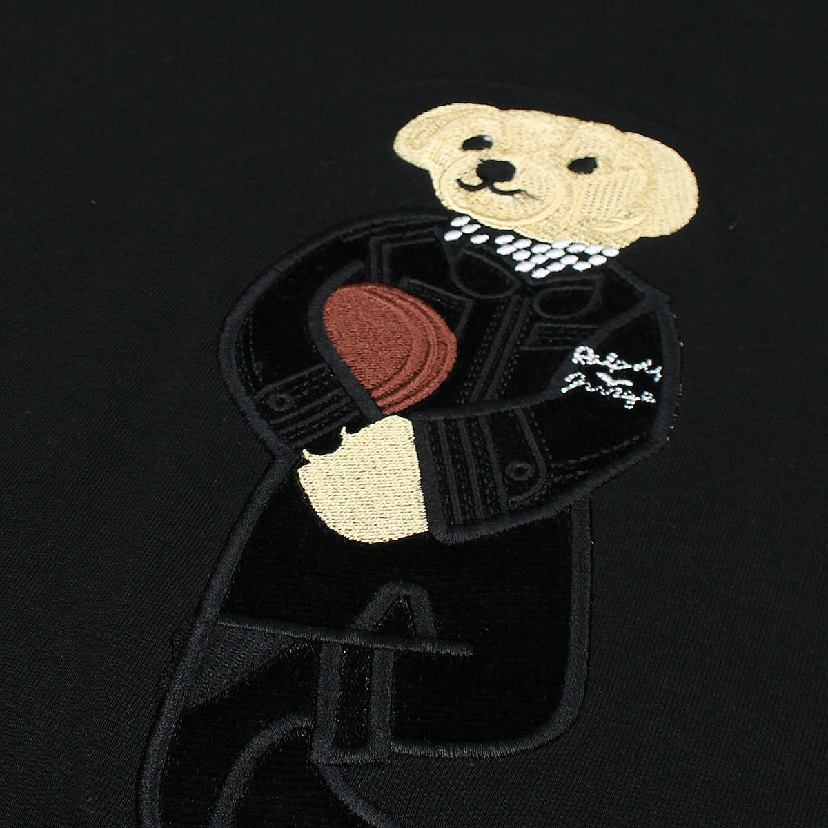 RL Black Bear Embroidered T-Shirt – leftovershub