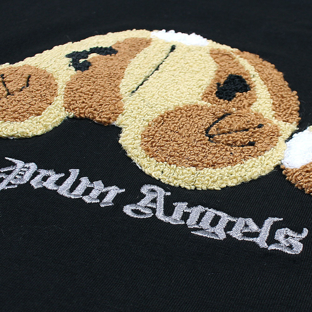 P Angels Embroidered Bear Black T-Shirt – leftovershub