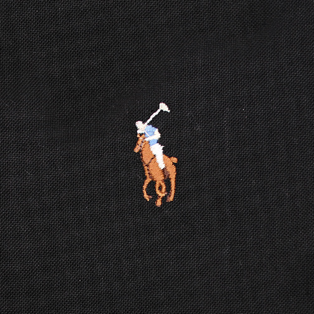 RL Black embroidered logo Oxford Shirt – leftovershub